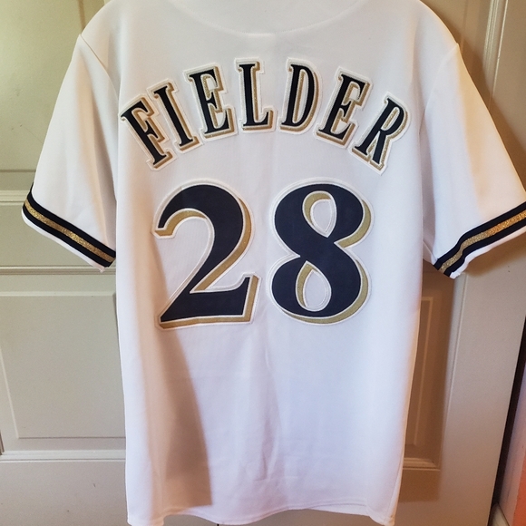 Milwaukee Brewers Major League Baseball Cecil fielder's #28 jersey - Picture 2 of 4